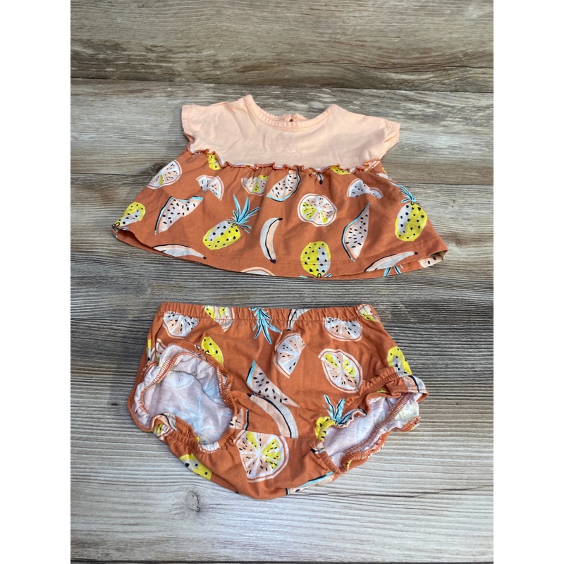 Carter’s 2pc Fruit Print Dress & Bloomers Pink sz 9m Pink 9m