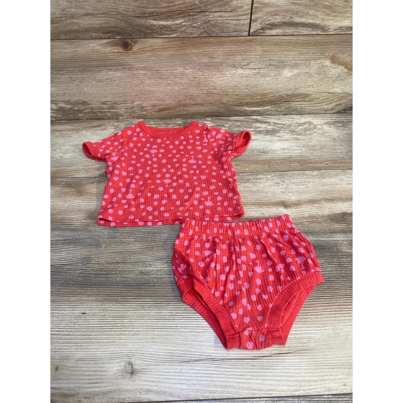 Cat & Jack 2pc Shirt & Shorts Red sz 6-9m Red 6m