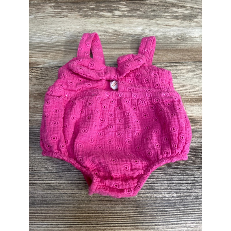 Cat & Jack Eyelet Romper Pink sz 0-3m Pink Newborn