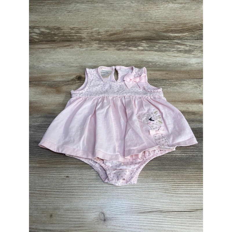 First Impressions Polka Dot Bodysuit Dress Pink sz 6-9m Pink 6m