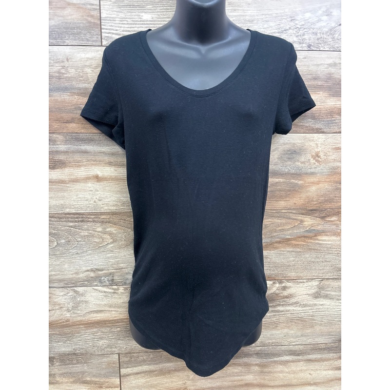 Isabel Maternity V-neck Shirt Black sz Large Black Maternity Large