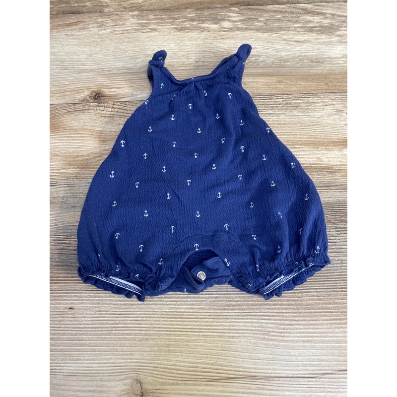 Just One You Anchor Shortie Romper Navy sz Newborn Navy Newborn