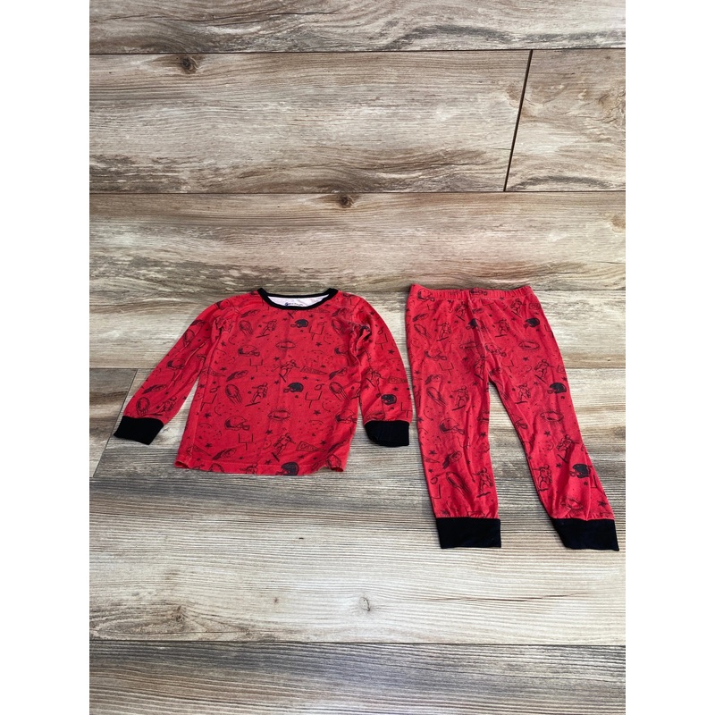 Magnetic Me 2pc Football Pajama Set Red sz 2T Red 2T