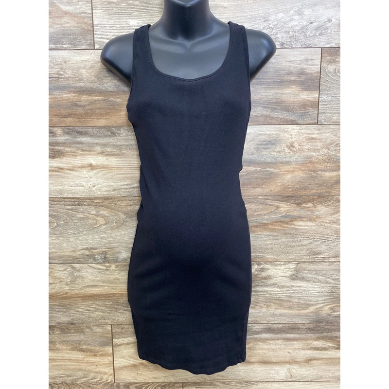 Motherhood Maternity Ribbed Tank Dress Black sz Small Black Maternity Small