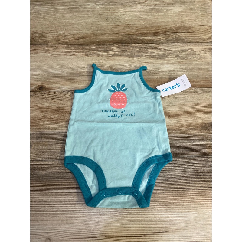 NEW Carter’s Pineapple Of Daddy’s Eye! Bodysuit Blue sz 6m Blue 6m