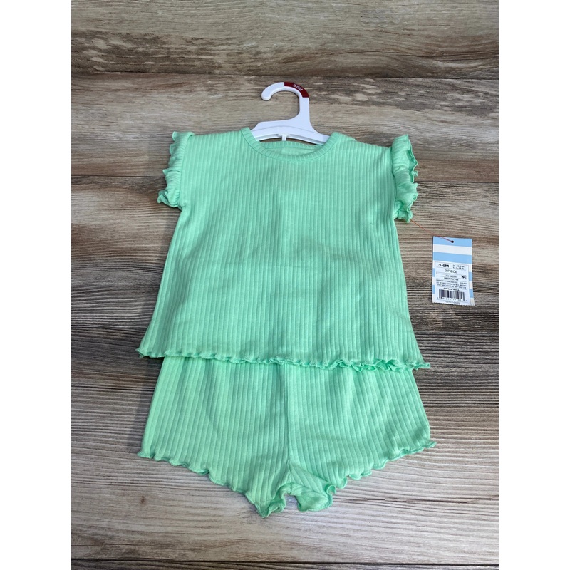 NEW Cat & Jack 2pc Shirt & Shorts Green sz 3-6m Green 3m