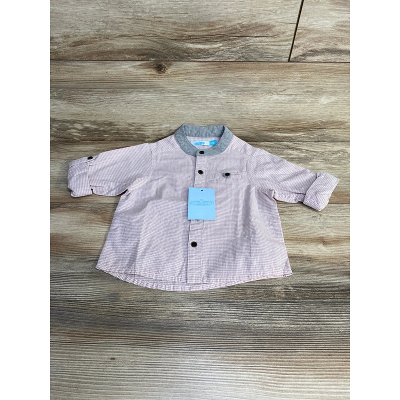 NEW Crib Couture Button Up Shirt Pink sz 12m Pink 12m