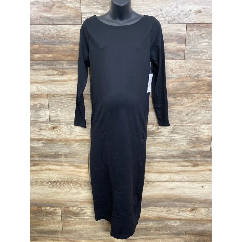 NEW Isabel Maternity Long Sleeve Dress Black sz XL Black Maternity XL