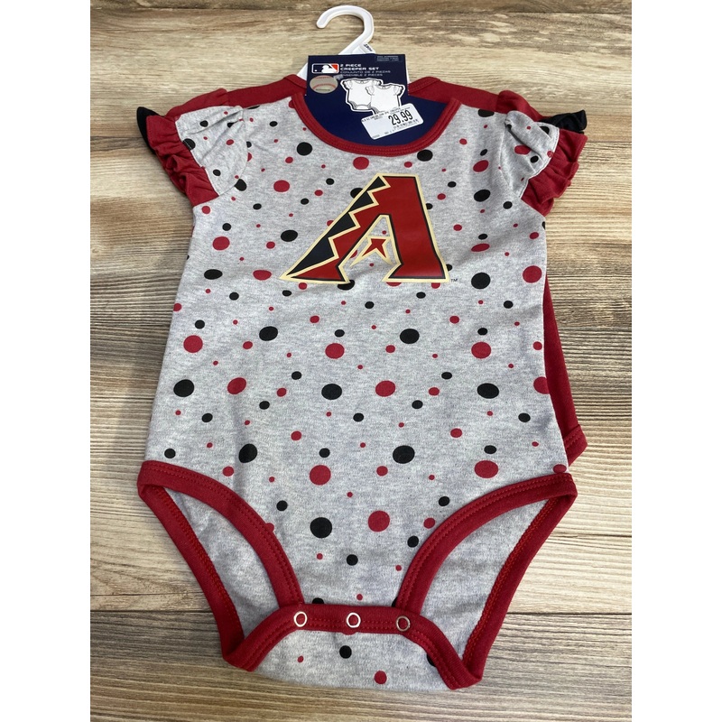 NEW MLB Arizona Diamondbacks 2pc Creeper Set Black sz 24m