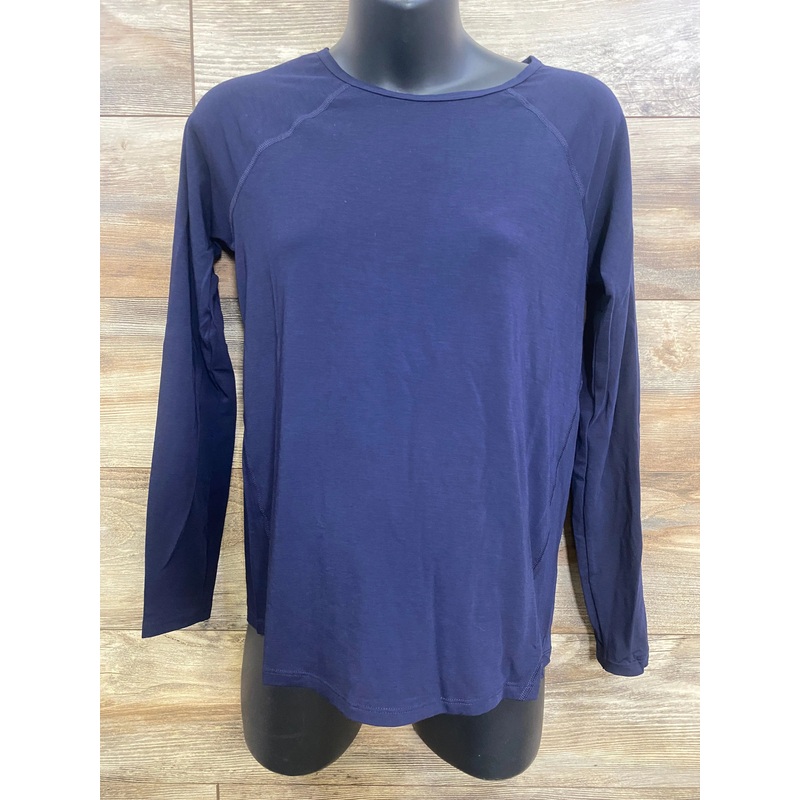 NWOT Gap Maternity Breathe Long Sleeve Shirt Navy sz XS Navy Maternity XS