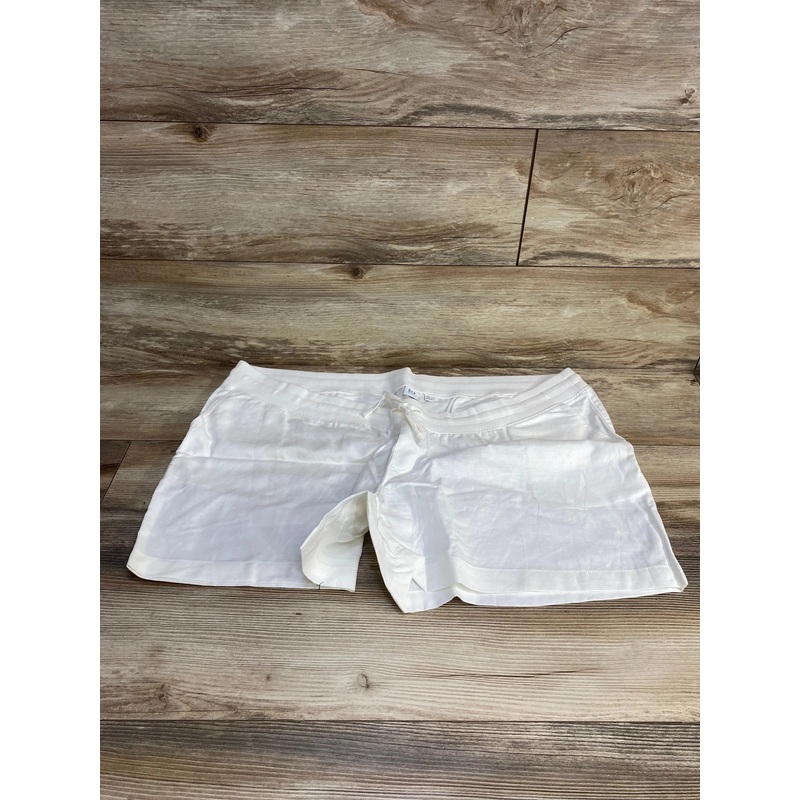 NWOT Gap Maternity Linen-Cotton Shorts White sz XXL White Maternity XXL +