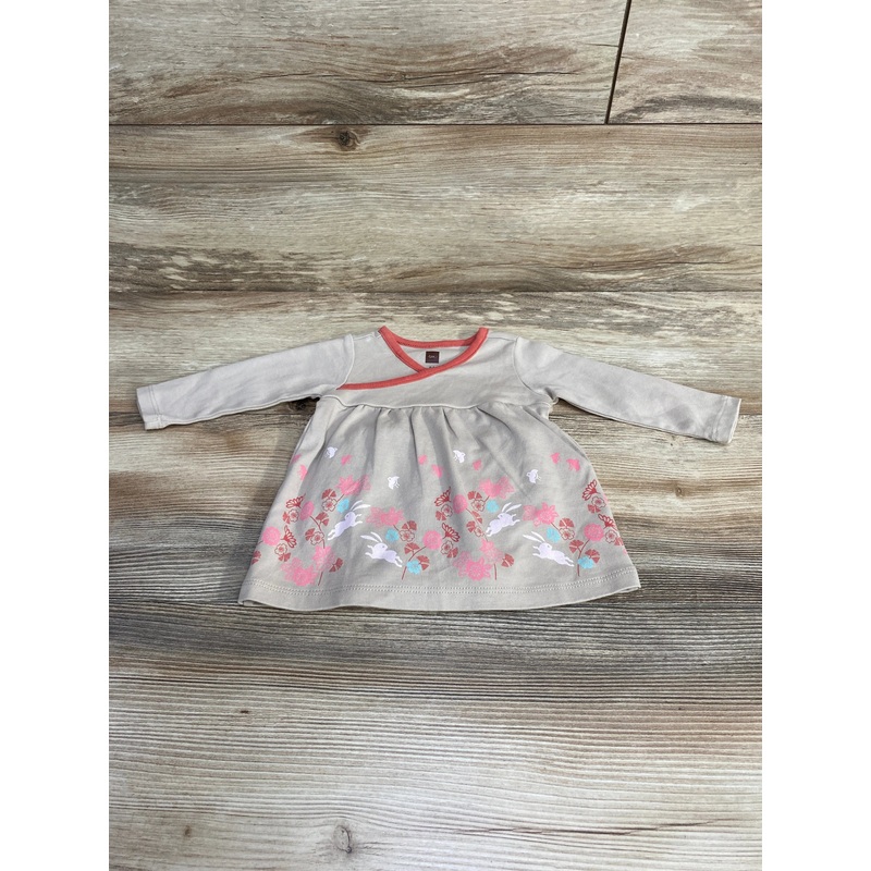 NWoT TEA 2pc Bunny Dress & Bloomers sz 0-3m Brown Newborn