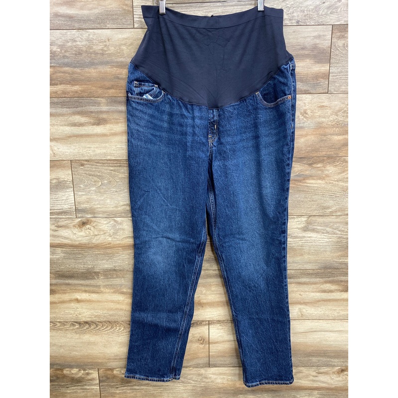 Old Navy Maternity Full Panel Boyfriend Jeans Blue sz 1X Blue Maternity XXL +