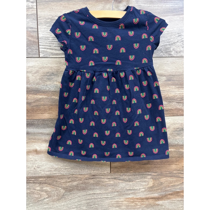Old Navy Rainbow Print Dress Navy sz 2T Navy 2T