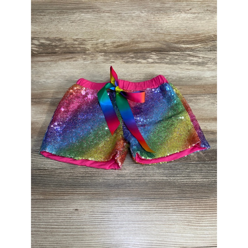 Rainbow Sequin Shorts sz 4-5T Multicolor 4T