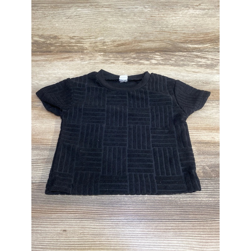 Shein Short Sleeve Shirt Black sz 6-9m Black 6m
