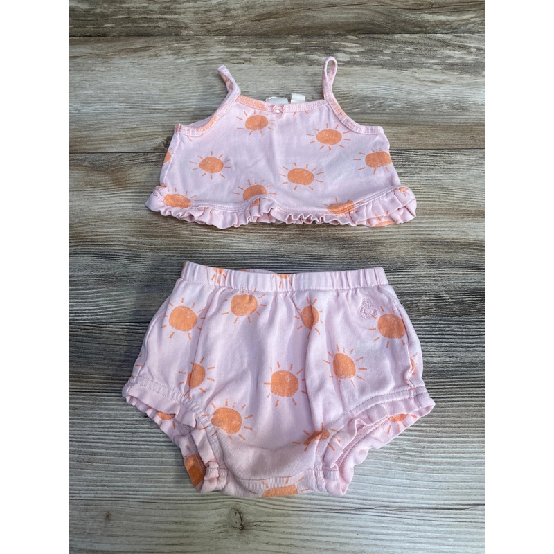 Baby Gap 2pc Sunshine Tank Top & Bottoms Pink sz 3-6m Pink 3m