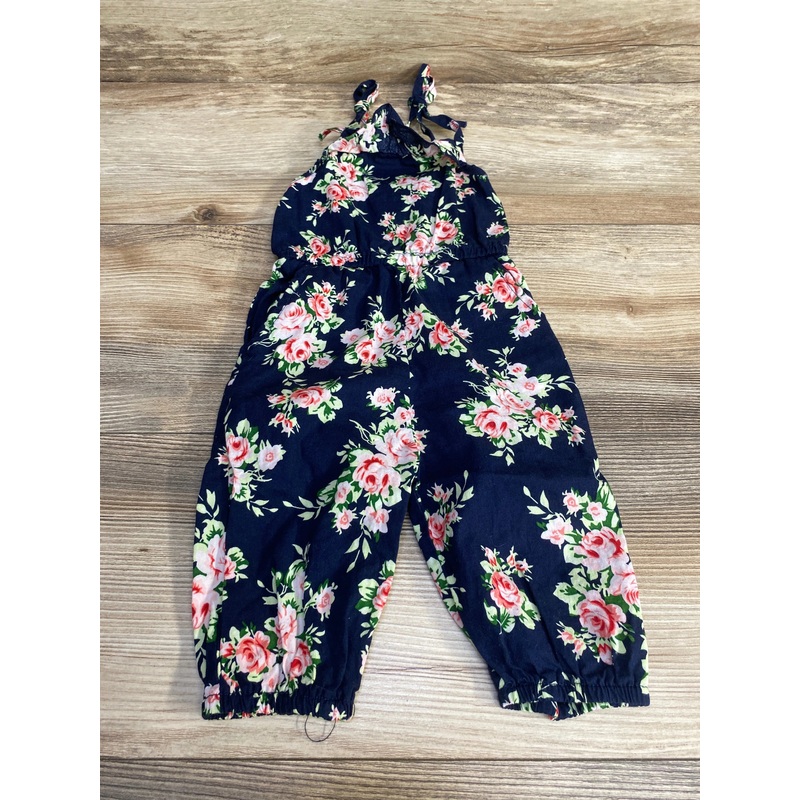 Bailey’s Blossoms Floral Romper Navy sz 12-18m Navy 12m