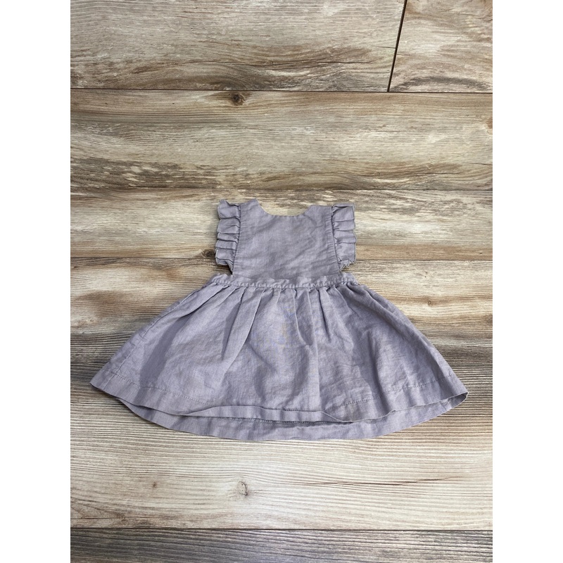 Beba Bean Pinafore Linen Dress Grey sz 6-12m Grey 6m