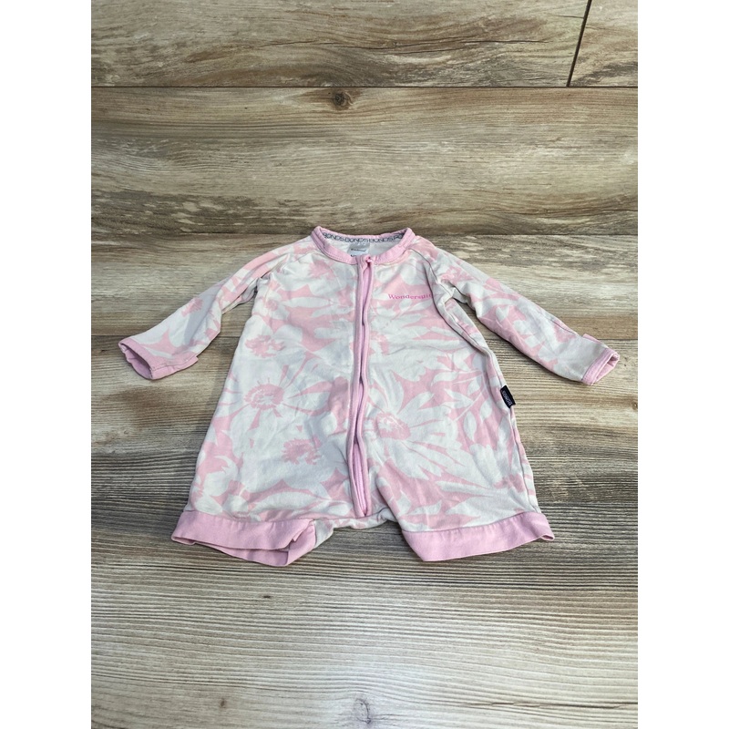 Bonds Floral Romper Wondersuit Pink sz 6-12m Pink 6m