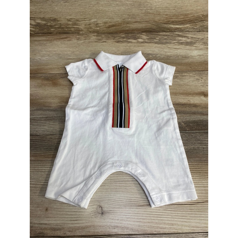 Burberry Polo Romper White sz 1m White Newborn