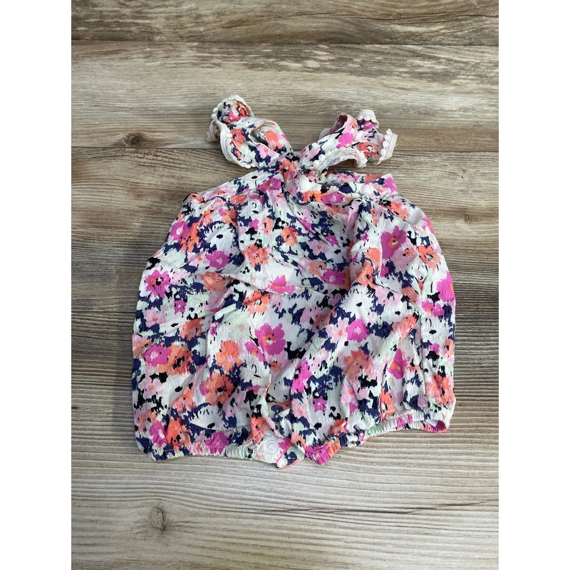 Cat & Jack Sleeveless Romper White sz 0-3m Multicolor Newborn