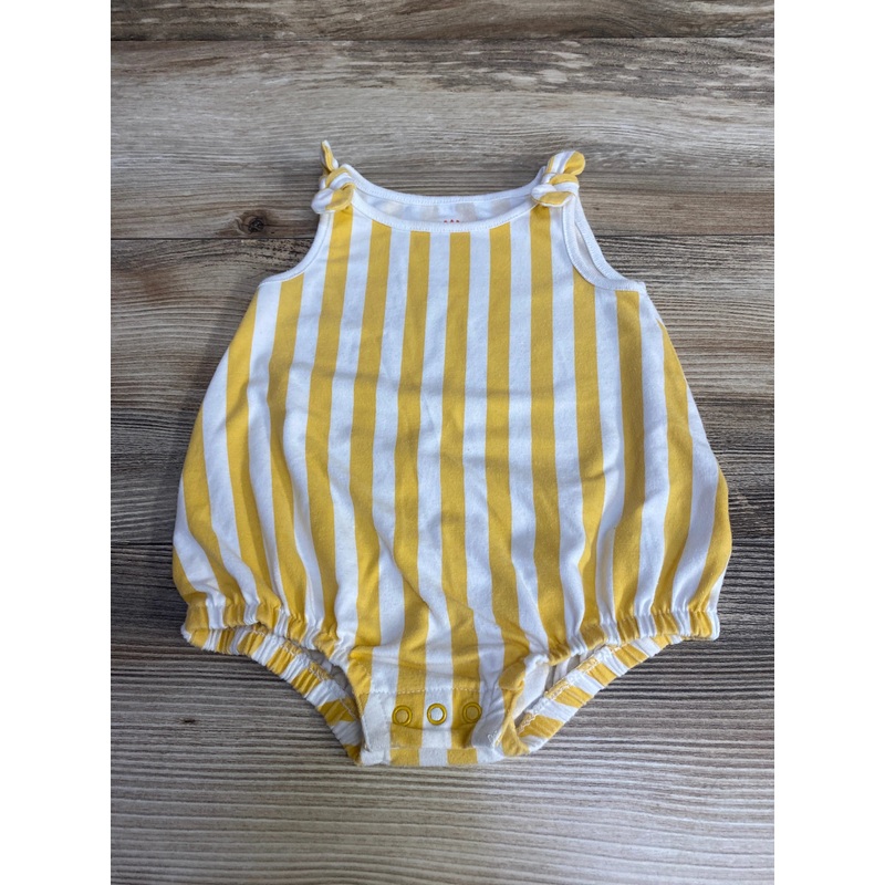 Cat & Jack Striped Romper Yellow sz 0-3m Yellow Newborn