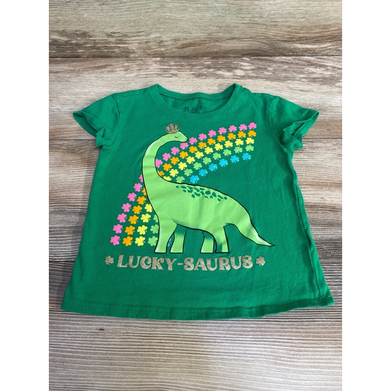 Children’s Place Lucky-Saurus Shirt Green sz 4T Green 4T