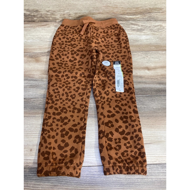 NEW Okie Dokie Brown Leopard Print Jogger Pant sz 4T Brown 4T