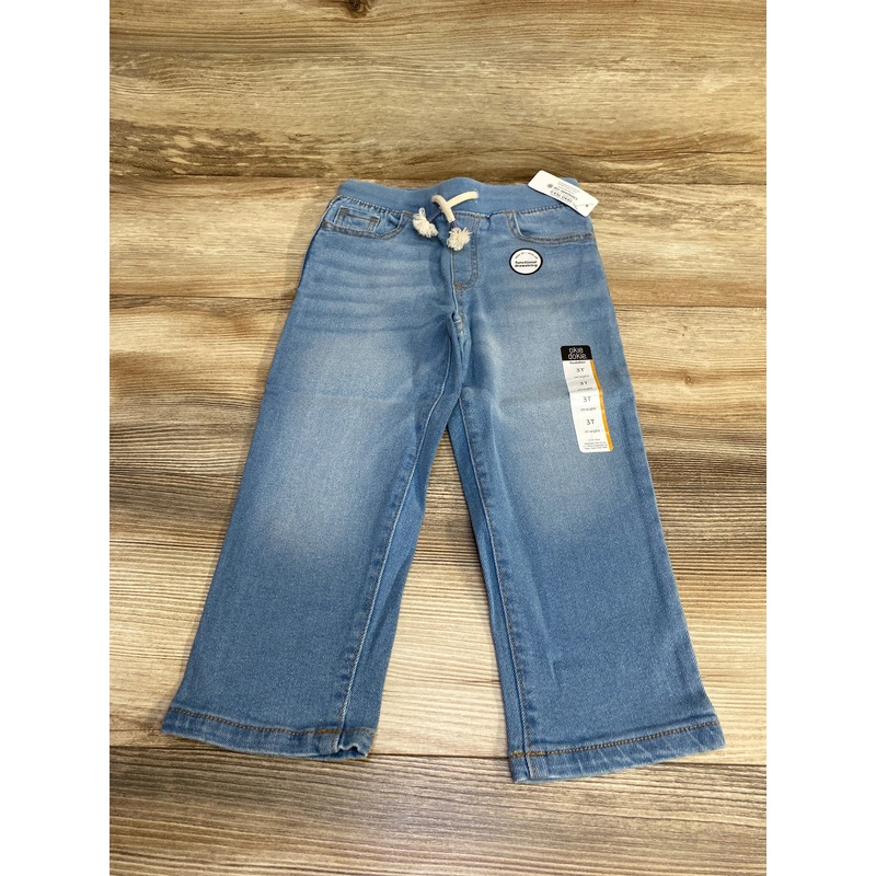 NEW Okie Dokie Straight Drawstring Blue Jeans sz 3T Blue 3T