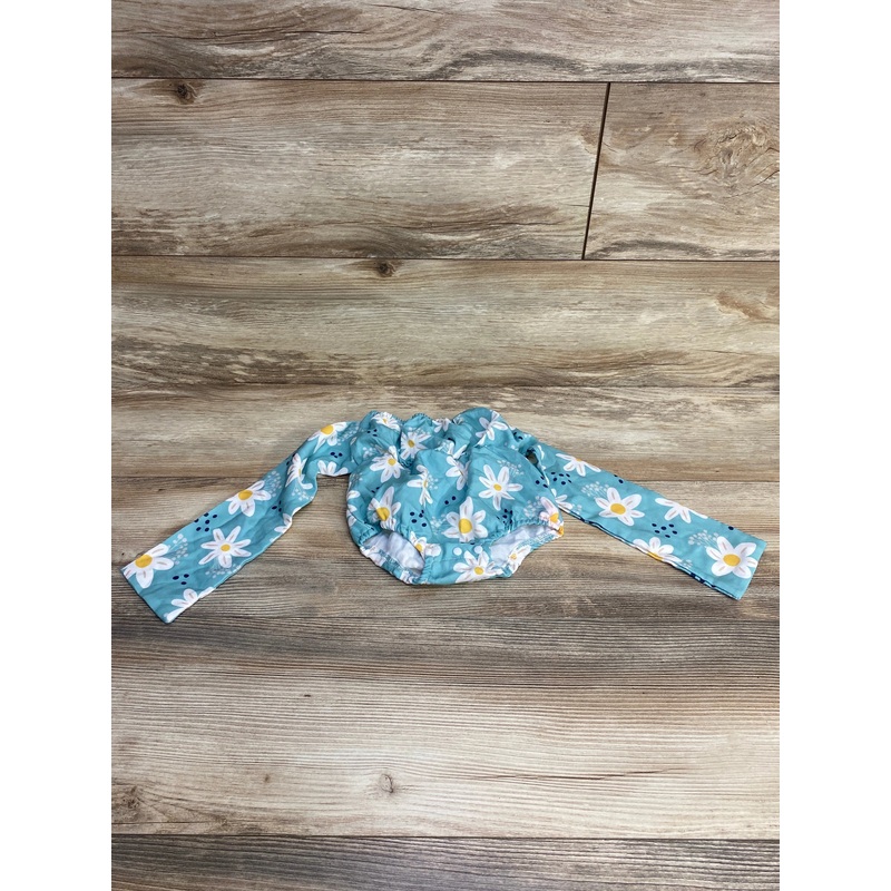 Patpat Floral Romper Blue sz 6-9m Blue 6m