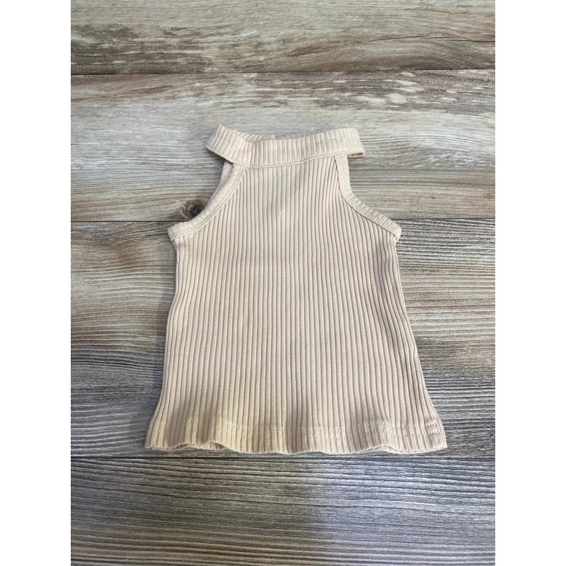 Ribbed Sleeveless Top Beige sz 3-6m Beige 3m