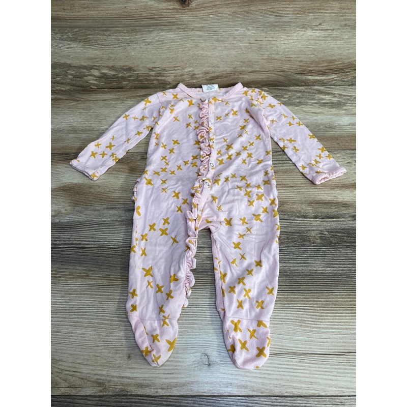 Spearmint Love Ruffle Zip Footie Pink sz 6-9m Pink 6m