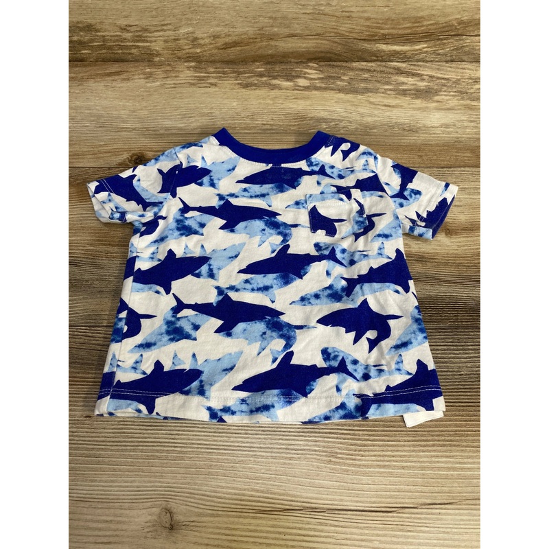 Baby Gap Shark Print Shirt White sz 12-18m White 12m