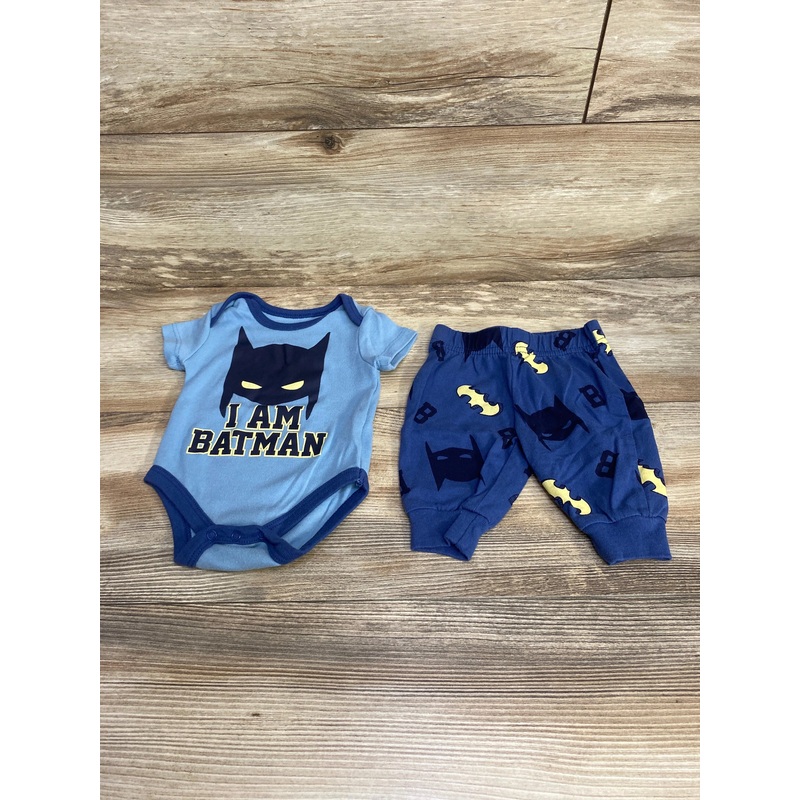 Batman 2pc Bodysuit & Pants Blue sz 0-3m Blue Newborn
