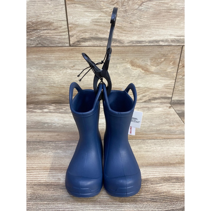 BEARPAW EVA Rain Boots with Easy Pull-On Handles Navy sz 3c
