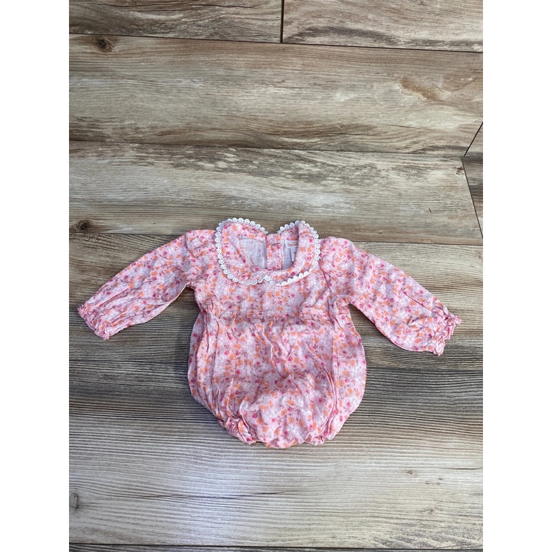 Cat & Jack Long Sleeve Floral Romper Pink sz 3-6m Pink 3m