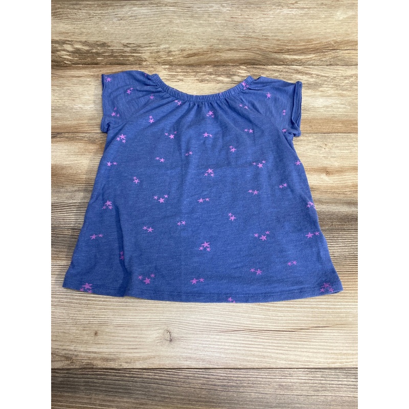 Cat & Jack Star Print Shirt Blue sz 4-5T Blue 4T