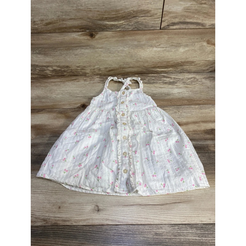 Cupcakes and Cashmere Cherry Print Dress White sz 3T White 3T