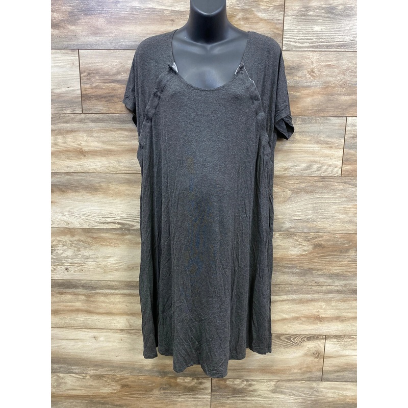 Frida Delivery & Nursing Gown Grey One Size Grey