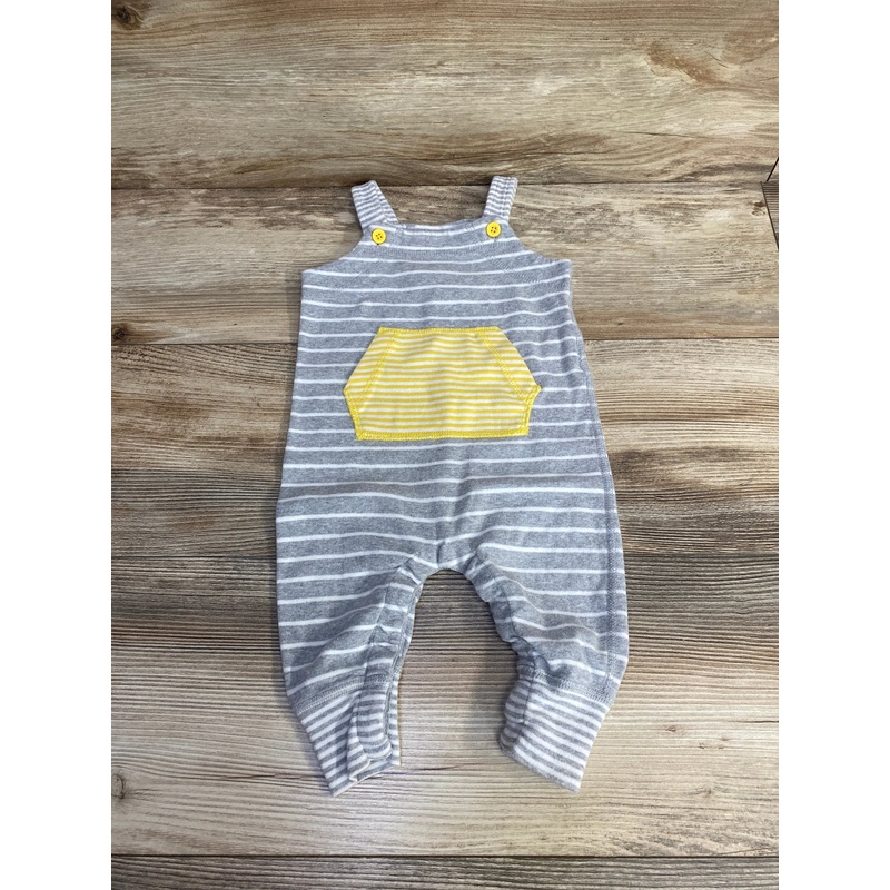 Hanna Andersson Organic Striped Shortall Grey sz 3-6m Grey 3m