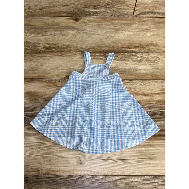 Heart and Arrow Plaid Pinafore Dress Blue sz 2T Blue 2T