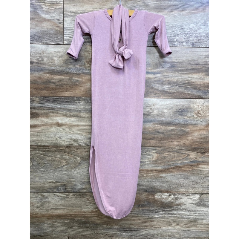 Lou Lou 2pc Knotted Gown & Headband Pink sz Newborn Pink Newborn
