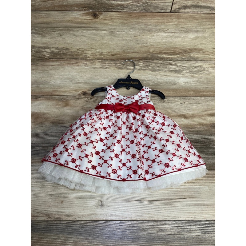 NEW American Princess 2pc Floral Embroidered Dress & Bloomers White sz 6m White 6m