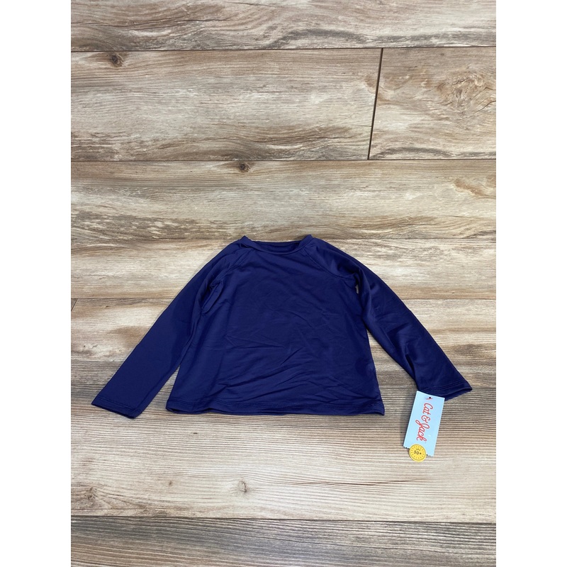 NEW Cat & Jack Long Sleeve Rashguard Navy sz 5T Navy 5T