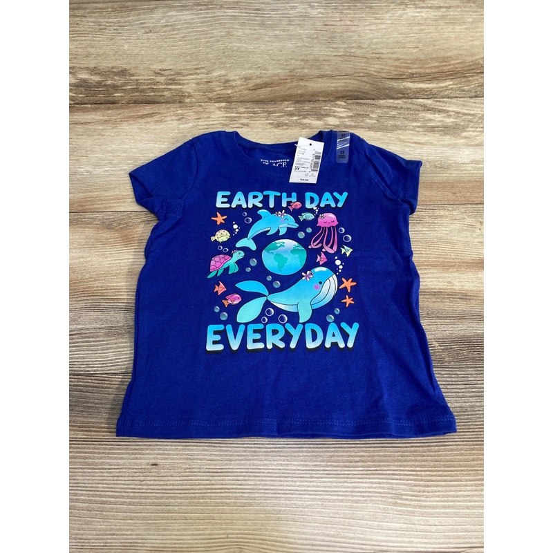 NEW Children’s Place Earth Day Everyday Shirt Blue sz 3T Blue 3T