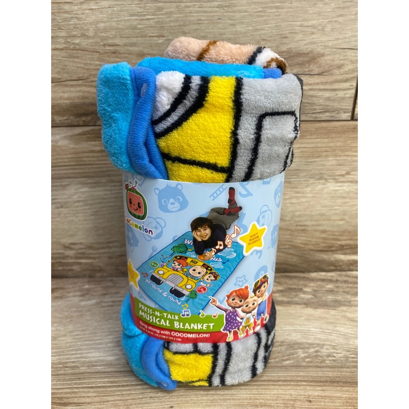 NEW CoComelon Musical Warm, Plush, Throw Blanket