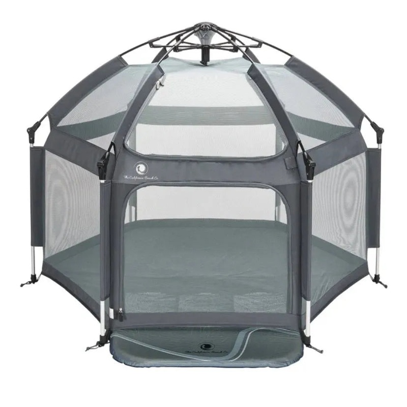 NEW The California Beach Co. Pop ‘n Go Playpen Grey 59″W x 48″H New