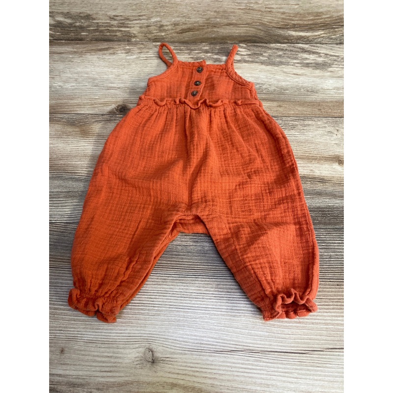 Old Navy Henley Romper Orange sz 3-6m Orange 3m