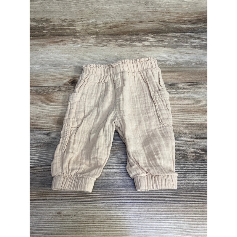 Old Navy Muslin Pants sz 0-3m Khaki Newborn